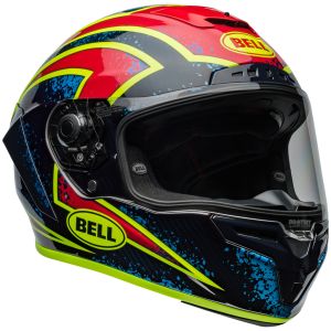 Bell Race Star Flex DLX 06 - Xenon Gloss Blue/Retina