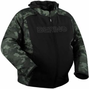 Bering Davis King Size Textile Jacket - Black/Camo
