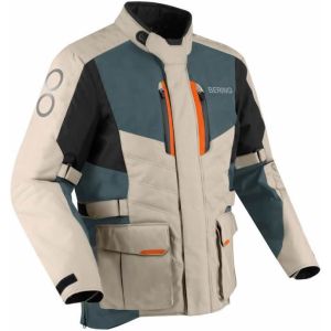 Bering Siberia Textile Jacket - Beige/Grey/Orange
