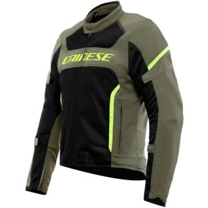 Dainese Air Frame 3 Textile Jacket - Army Green/Black/Fluo Yellow