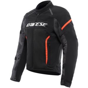 Dainese Air Frame 3 Textile Jacket - Black/Black/Red Fluo