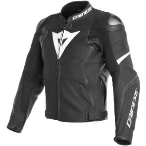Dainese Avro 4 Leather Jacket - Matt Black/White