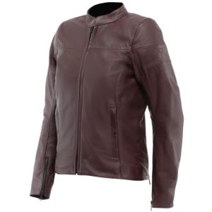 Dainese Ladies Itinere Leather Jacket - Bordeaux