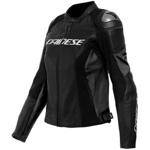 Dainese Racing 4 Lady Perforated Leather Jacket - Black