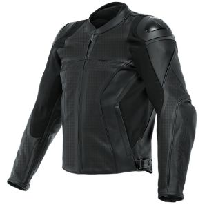 Dainese Racing 4 Perforated Leather Jacket - Black