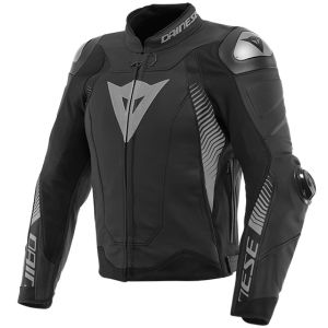 Dainese Super Speed 4 Leather Jacket - Black/Grey