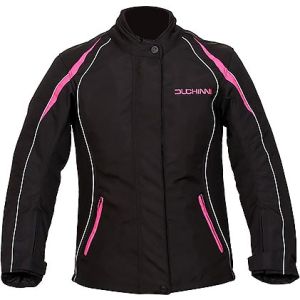 Duchinni Ladies Vienna Textile Jacket - Black/Pink