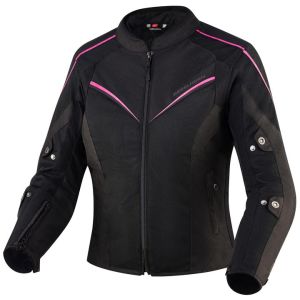 Rebelhorn Ladies Hiflow IV Textile Jacket - Black/Fluo Pink