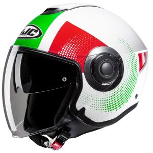 HJC I40N - Pyle Green/White/Red MC41