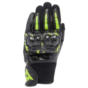 Dainese Mig 3 Leather Gloves - Black/Anthracite/Fluo Yellow