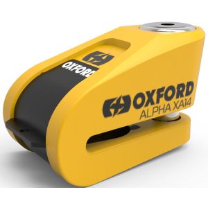 Oxford Alpha XA14 Alarm Disc Lock - Yellow