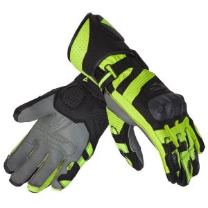 Rebelhorn Fighter Leather Gloves - Black/Fluo Yellow