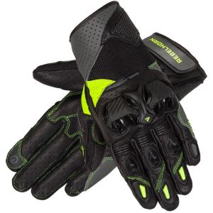 Rebelhorn Flux II Leather Gloves - Black/Fluo Yellow