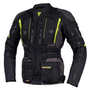 Rebelhorn Patrol Textile Jacket - Black/Fluo Yellow