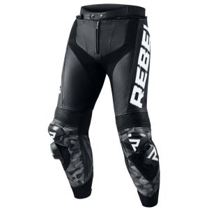 Rebelhorn Rebel Leather Trousers - Black/White