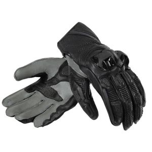 Rebelhorn ST Short Leather Gloves - Black/Grey