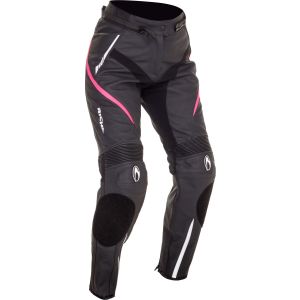 Richa Nikki Ladies Leather Trousers - Black/Pink