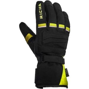Richa Peak WP Textile Gloves - Black/Fluo