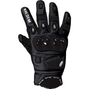 Richa Rock Short Leather Gloves - Black