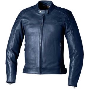 RST IOM TT Brandish 2 CE Leather Jacket - Petrol Blue