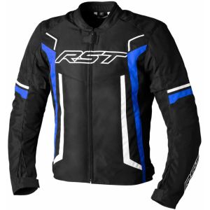 RST Pilot Evo CE Textile Jacket - Black/White/Blue