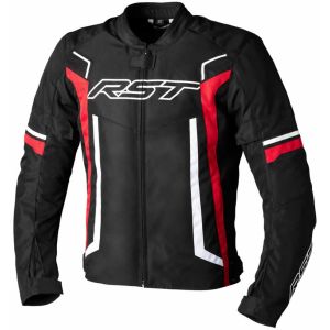 RST Pilot Evo CE Textile Jacket - Black/White/Red