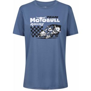 MotoBull Racing Team T-Shirt - Faded Denim