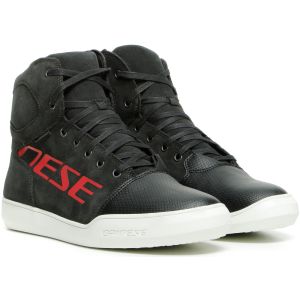 Dainese York D-WP Shoes - Dark-Carbon/Red