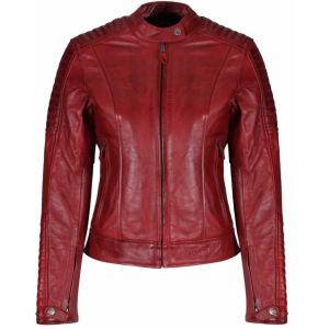 MotoGirl Valerie Leather Jacket - Red