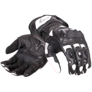 Weise Falcon Leather Gloves - Black/White