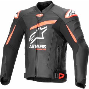 Alpinestars GP Plus R V4 Airflow Leather Jacket - Black/Red/Fluo White