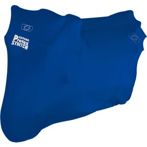Oxford Protex Stretch Motorcycle Cover (Indoor) - Blue - Medium
