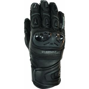 Oxford Cypher 1.0 Short Leather Gloves - Stealth Black