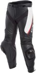 Dainese Delta 3 Leather Trousers - Black/White/Red