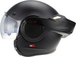 Viper F242 Reverse P J Flip Helmet - Matt Black