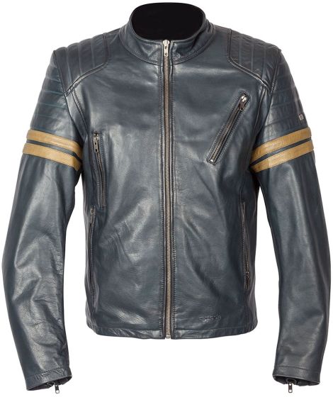 Spada Wyatt Leather Jacket - Blue