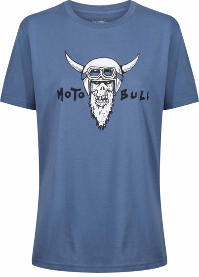 MotoBull Viking T-Shirt - Faded Denim