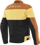 Dainese Elettrica Air Textile Jacket - Black/Leather Brown/Mineral Yellow