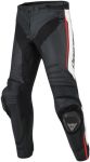 Dainese Misano Leather Trousers - Black/White/Red-Fluo