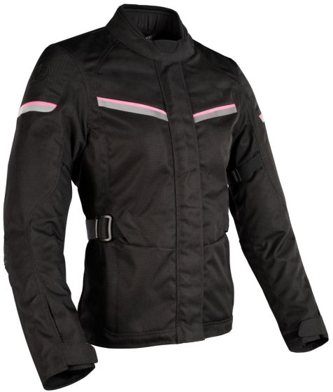 Oxford Dakota 3.0 Ladies Textile Jacket - Tech Black/Pink