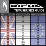 Richa Monza Leather Trousers - Black/Fluo