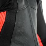 Dainese Assen 2 One-Piece Suit - Black/Fluo Red