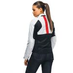 Dainese Risoluta Air Tex Lady Textile Jacket - Glacier Grey-Lava Red