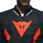 Dainese Avro 5 Textile Jacket - Black/Red Fluo/White