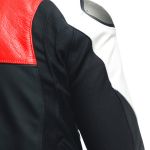 Dainese Sportiva Perforated Leather Jacket - Matt Black/Lava Red