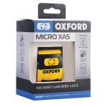 Oxford Micro XA5 Alarm Disc Lock - Yellow