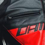 Dainese Racing 4 Leather Jacket - Lava-Red/Black