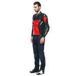 Dainese Racing 4 Leather Jacket - Lava-Red/Black