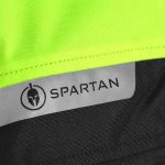 Spartan Waterproof Short Textile Jacket - Black/Fluo