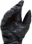 Dainese Druid 4 Leather Gloves - Black/Lave Red/White